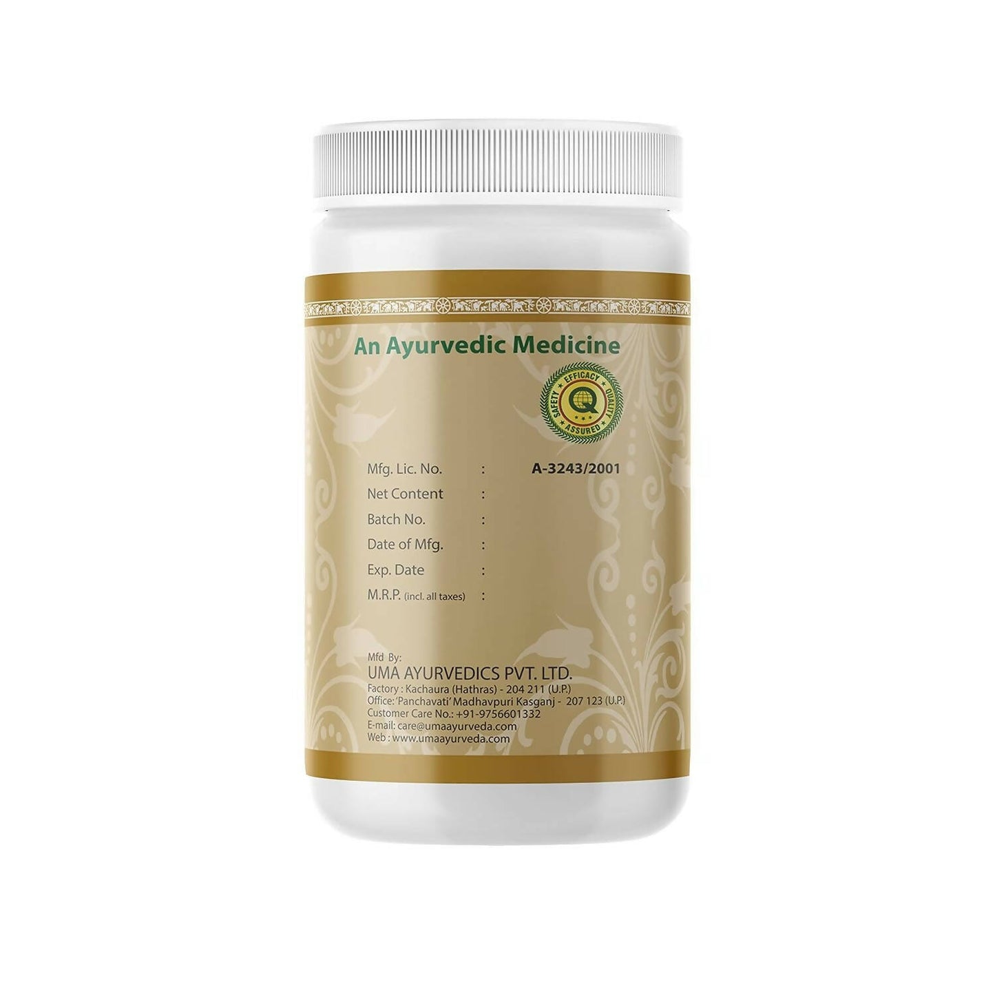 Uma Ayurveda Saptvinshtiko Guggulu Tablets - Distacart