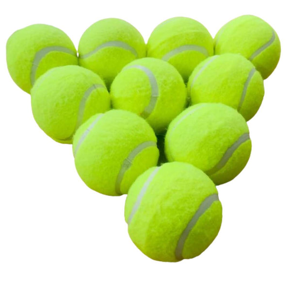 M ART Cricket Tennis Ball Light Weight (Pack of 10) - Distacart