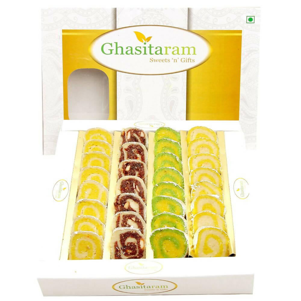Ghasitaram Diwali Gifts Sweets Sugarfree Assorted Moons Box - Distacart
