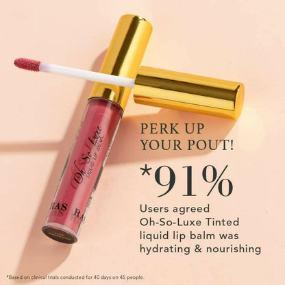 Ras Luxury Oils Oh-So-Luxe Tinted Liquid Lip Balm In Mauve Pink - Distacart