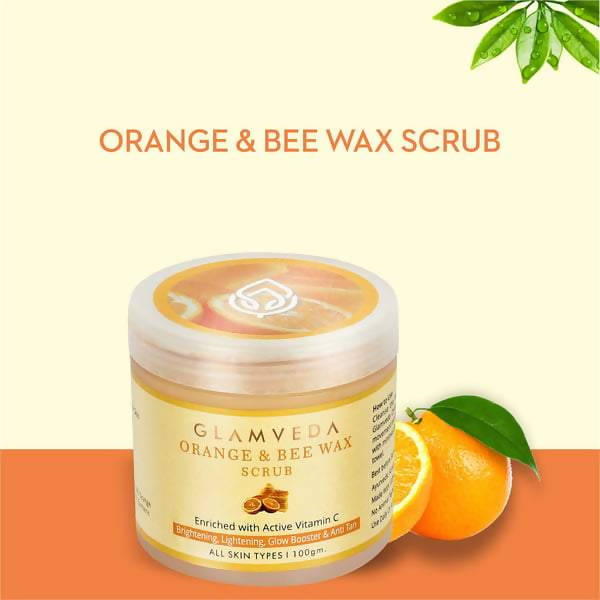 Glamveda Orange & Bee Wax Brightening Scrub