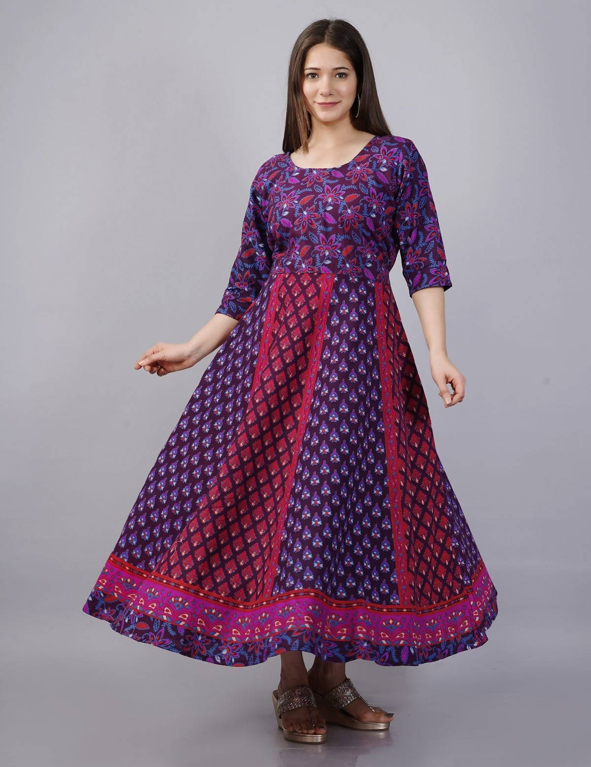 Vamika Multicolor Cotton Printed Party/Casual Wear Kurti (GAM24K)