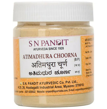 S N Pandit Ayurveda Atimadhura Choorna - Distacart