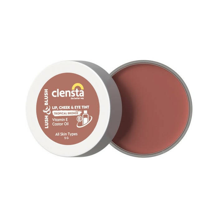 Clensta Lush & Blush Lip, Cheek & Eye Tint 05 Tropical Bronze - Distacart