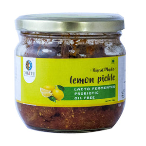 Dhatu Organics & Naturals Hand Made Lemon Pickle