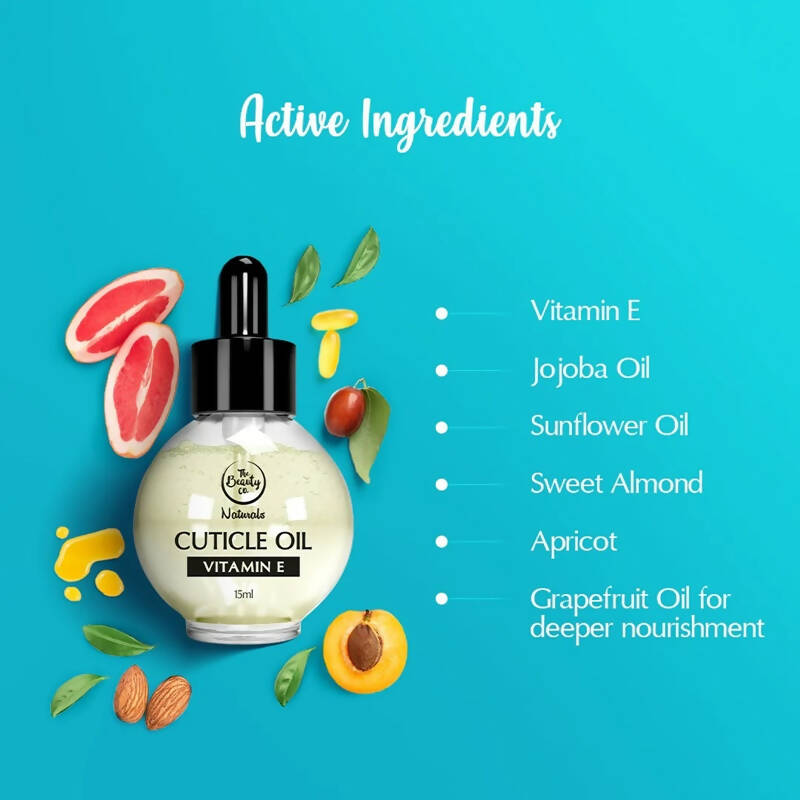 The Beauty Co. Vitamin E Cuticle Oil for Nails - Distacart