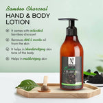 Thumbnail for NutriGlow NATURAL'S Bamboo & Charcoal Hand & Body Lotion - Distacart