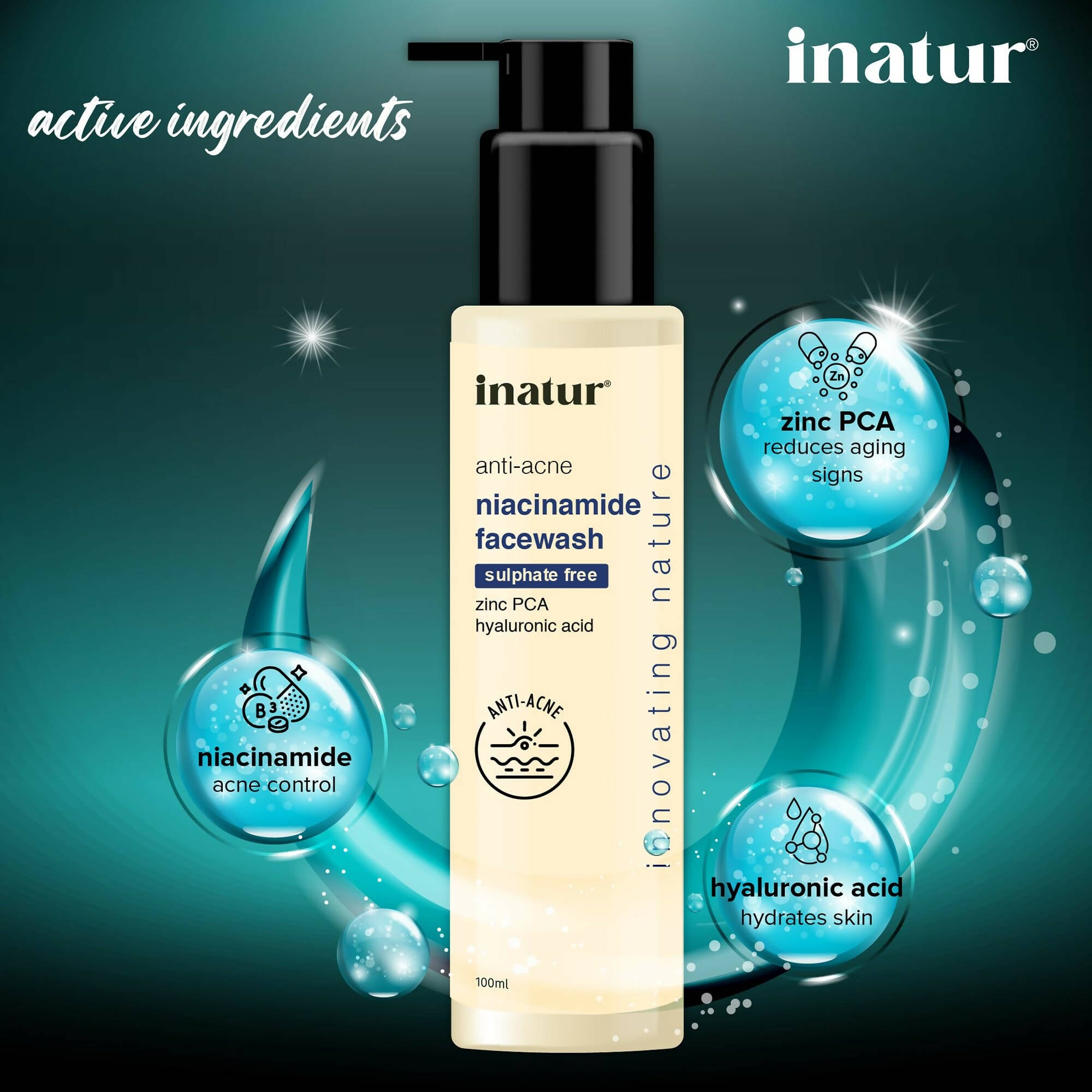 Inatur Niacinamide Face Wash - Distacart