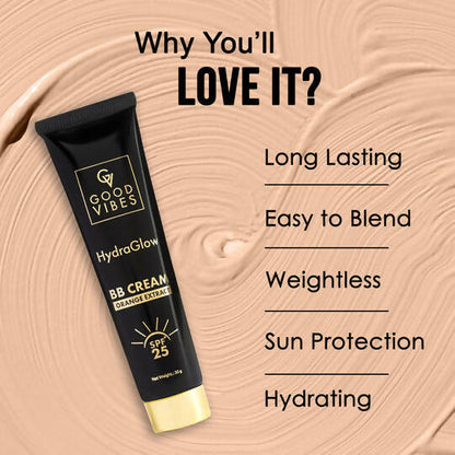 Good Vibes HydraGlow BB Cream SPF 25 with Orange Extract - Warm Ivory - Distacart