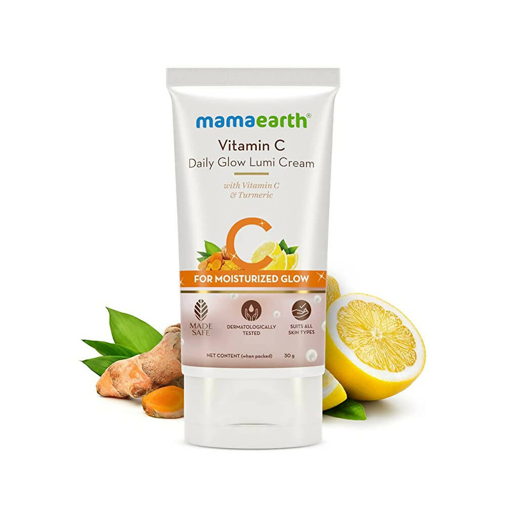 Mamaearth Vitamin C Daily Glow Lumi Cream for Highlighter Like Glow - Distacart