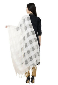 Thumbnail for Mominos Fashion Moeza White Window Cotton Dupatta - Distacart