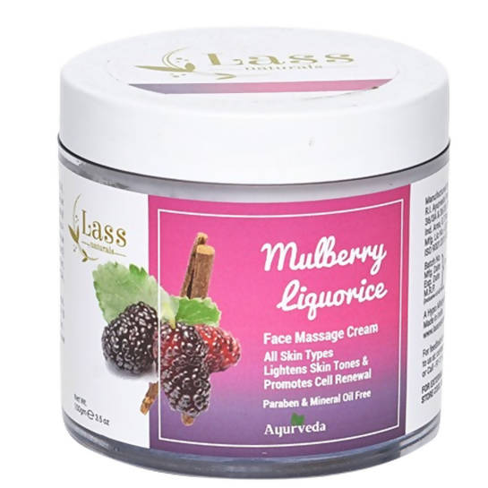 Lass Naturals Mulberry Liquorice Face Massage Cream - Distacart