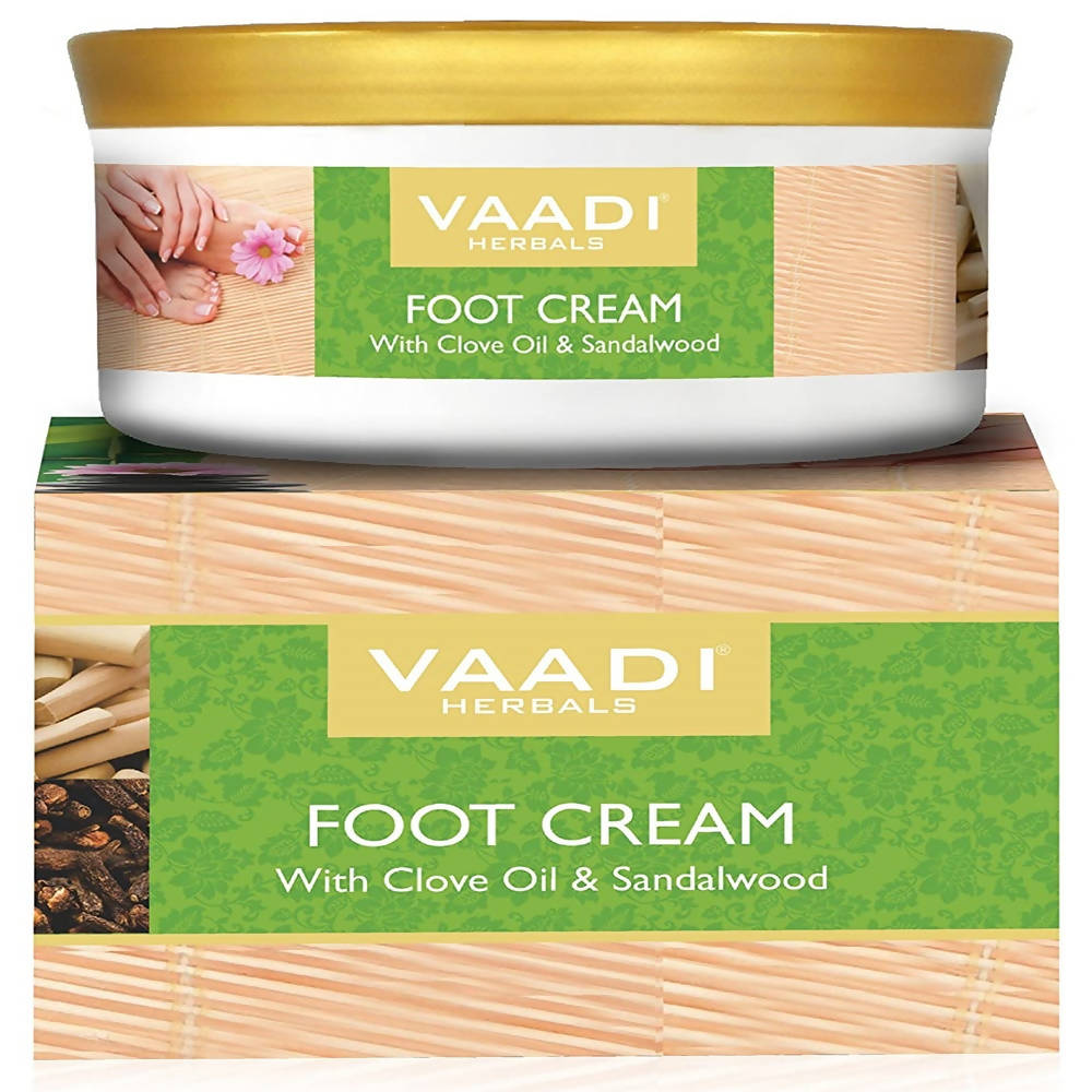 Vaadi Herbals Foot Cream With Clove Oil & Sandalwood - Distacart