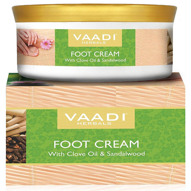 Vaadi Herbals Foot Cream With Clove Oil &amp; Sandalwood - Distacart