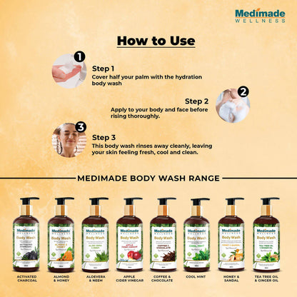 Medimade Wellness Honey & Sandal Body Wash - Distacart