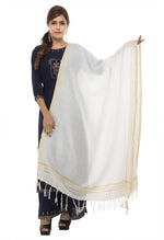 Thumbnail for Mominos Fashion Moeza Slub Cotton White Dupatta