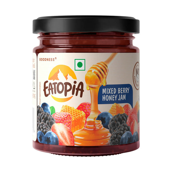 Eatopia Mixed Berry Honey Jam - Distacart