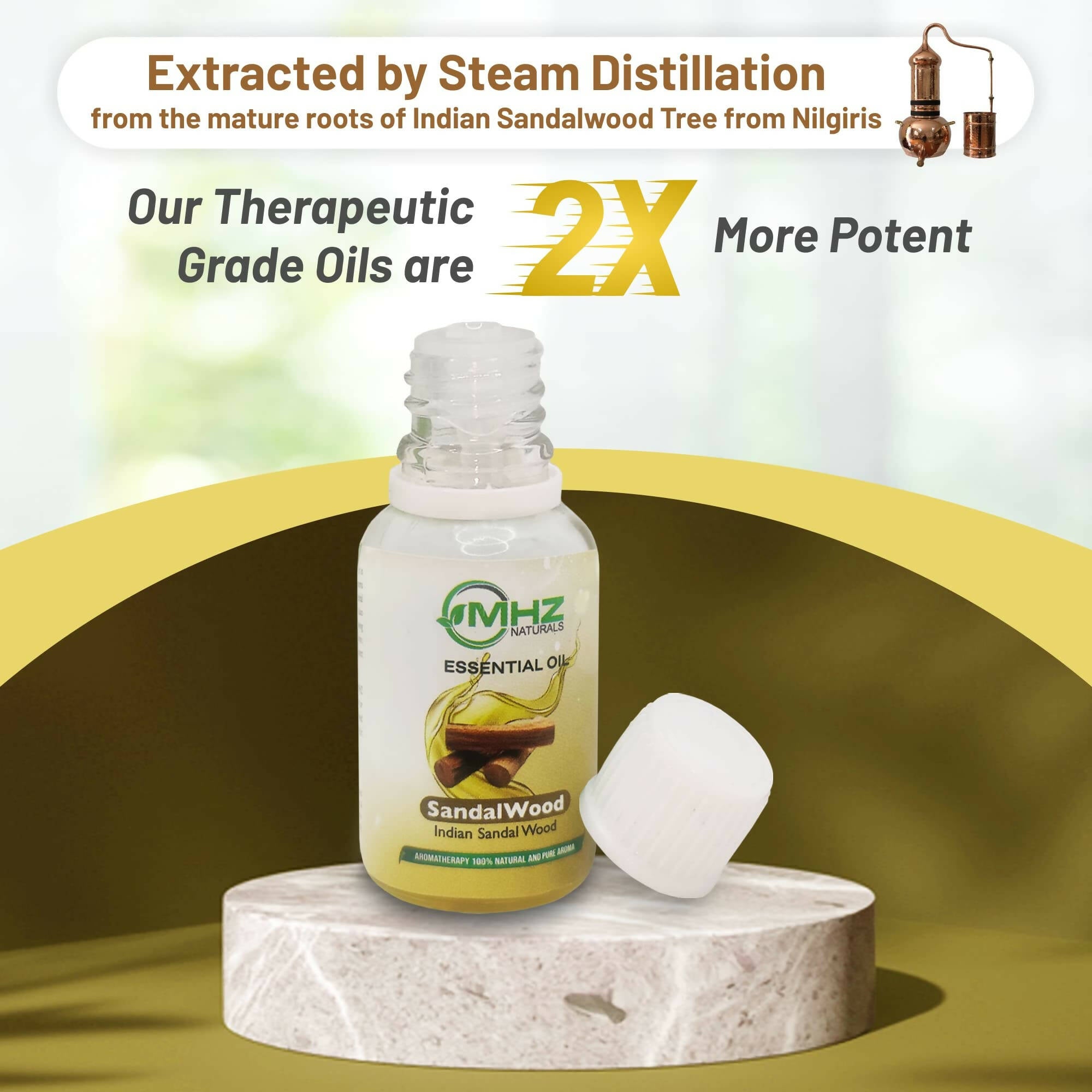 MHZ Naturals Mysore Sandalwood Oil - Distacart