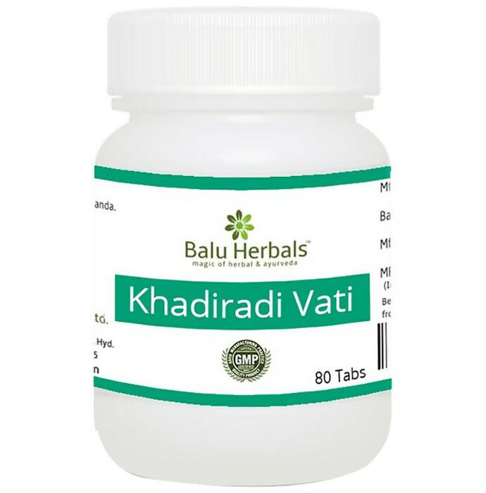 Balu Herbals Khadiradi Vati Tablets - Distacart
