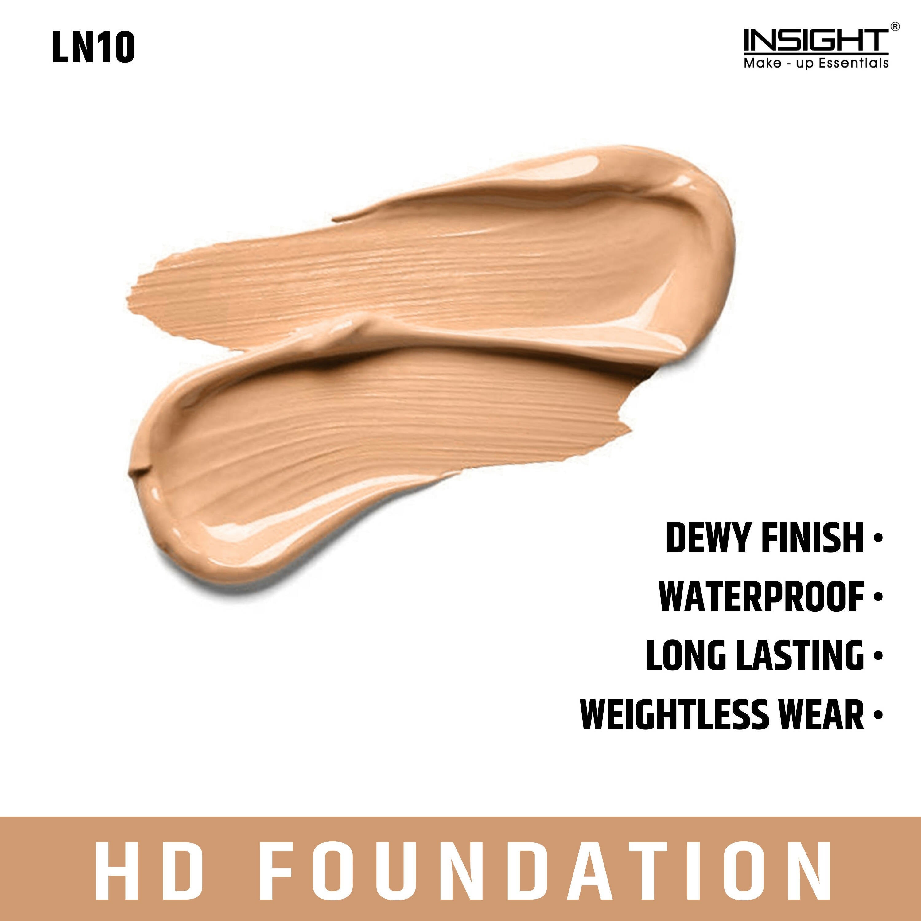 Insight Cosmetics HD Foundation - LN 10 - Distacart