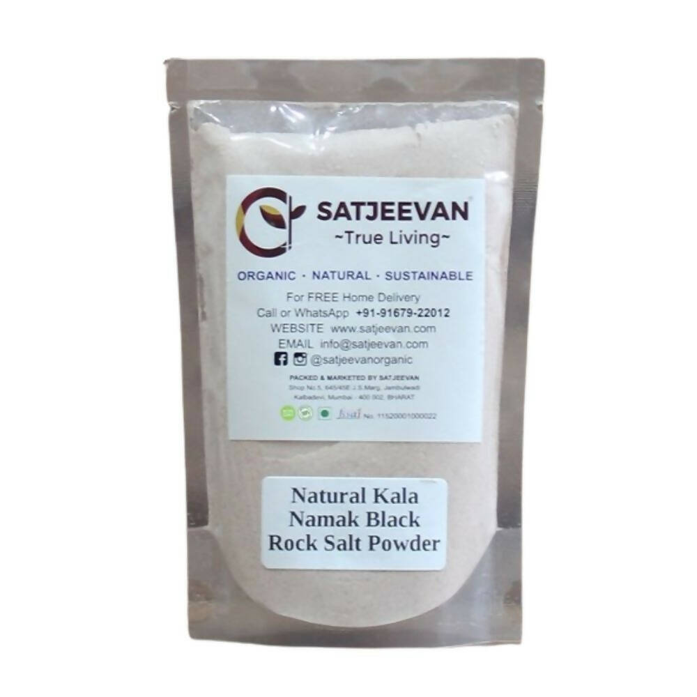 Satjeevan Natural Kala Namak Black Rock Salt Powder - Distacart