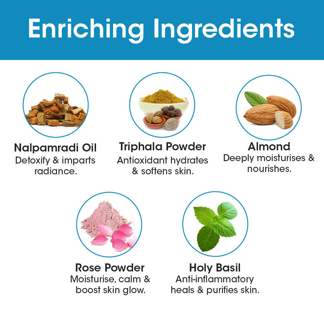 TAC - The Ayurveda Co. Nalpamaradi Body Scrub for Glow and Brightening Skin, with Triphala For Women & Men - Distacart