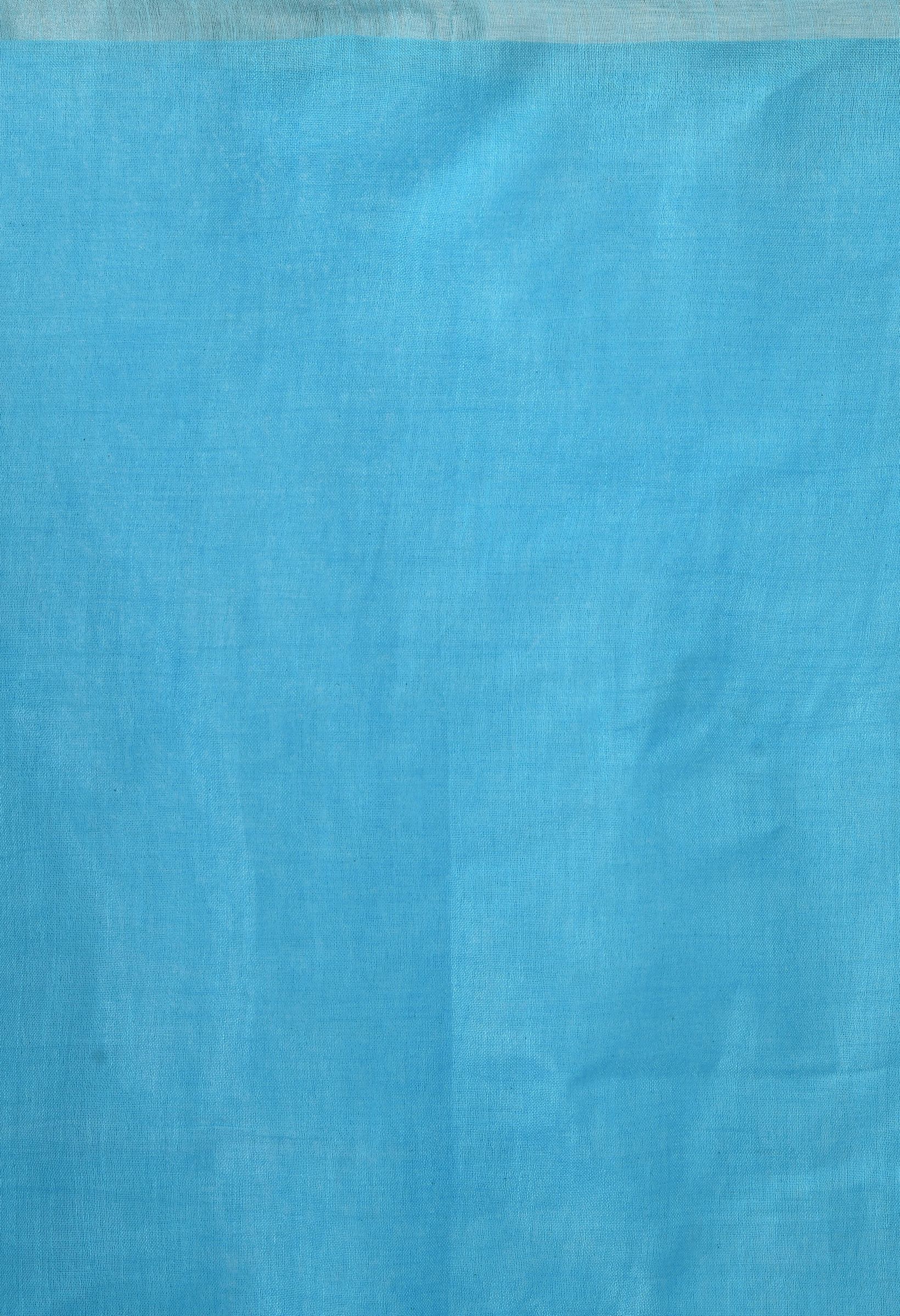Mominos Fashion Moeza Sky Blue Bhagalpuri Handloom Silk Linen Saree with unstitched Blouse piece - Distacart