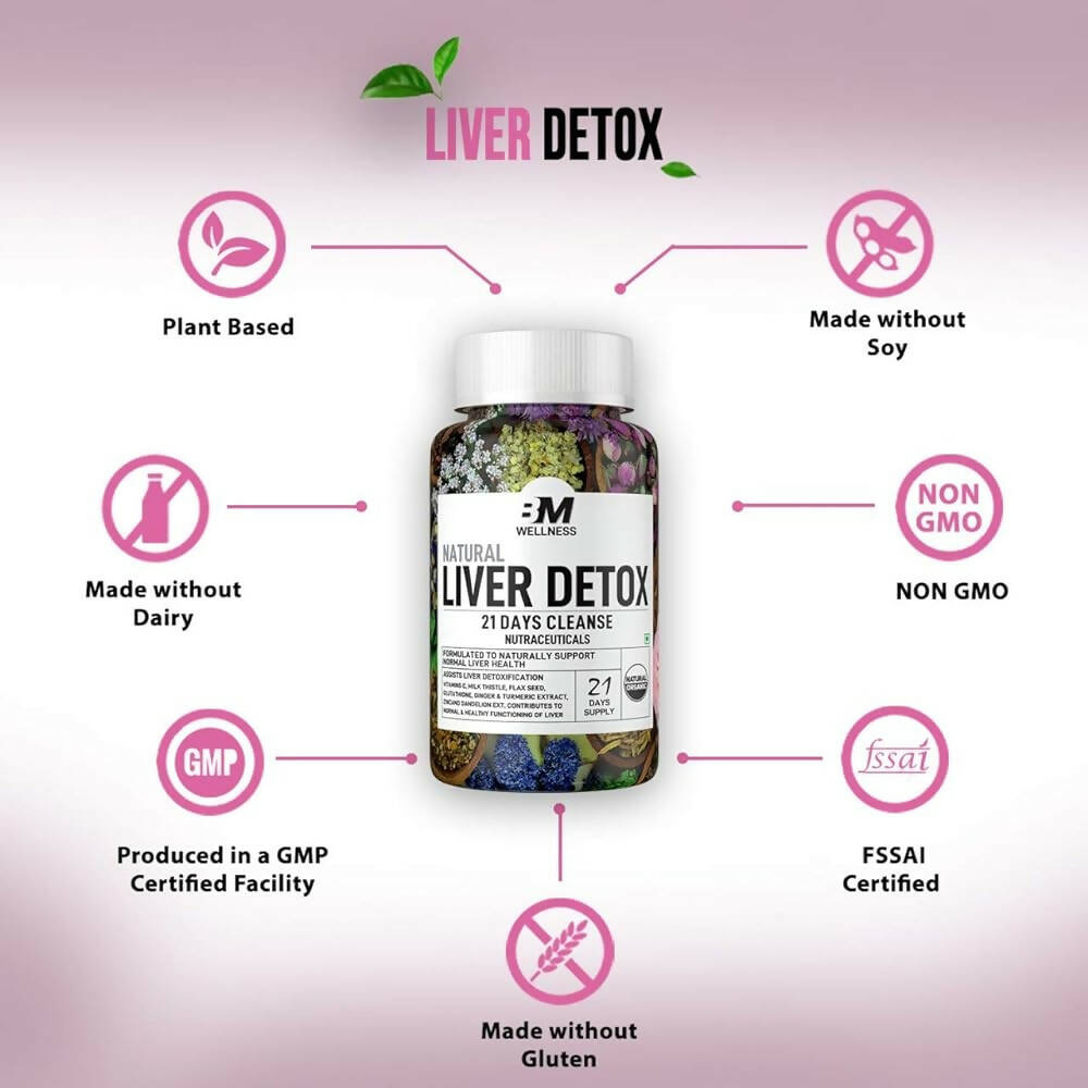 BM Wellness Natural Liver Detox Tablets - Distacart