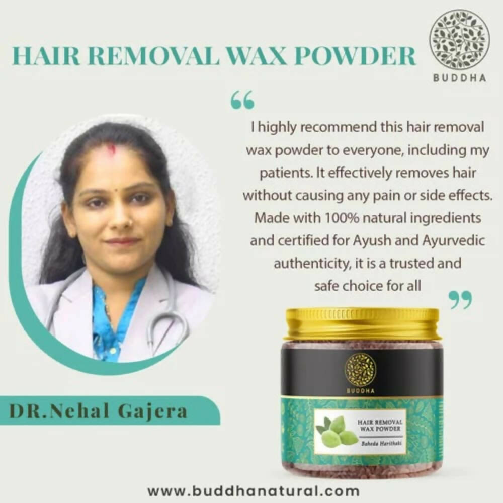 Buddha Natural Wax Powder Natural Instant Painless Hair Removal - Distacart