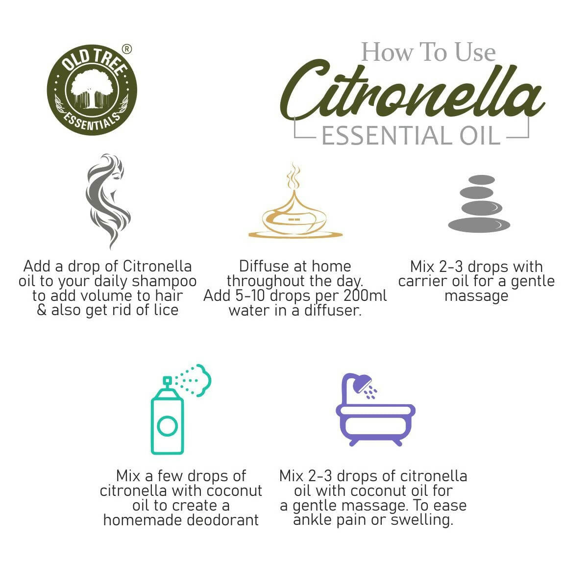 Old Tree Citronella Essential Oil - Distacart