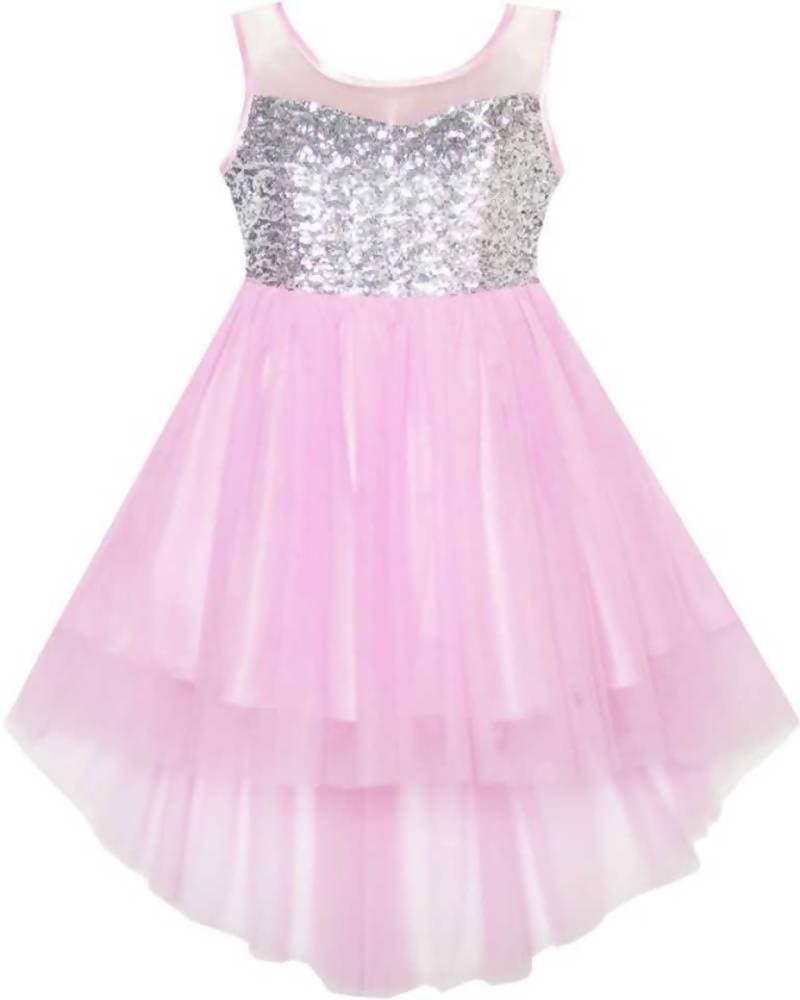 Asmaani Baby Girl's Satin Midi length Frock (AS-DRESS_22122 ) - Distacart