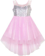 Thumbnail for Asmaani Baby Girl's Satin Midi length Frock (AS-DRESS_22122 ) - Distacart