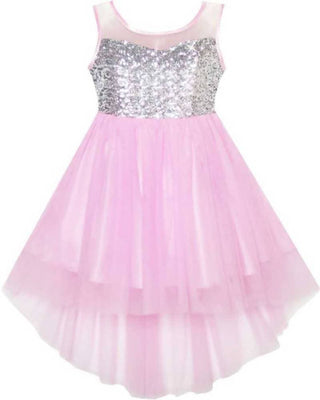 Asmaani Baby Girl's Satin Midi length Frock (AS-DRESS_22122 ) - Distacart