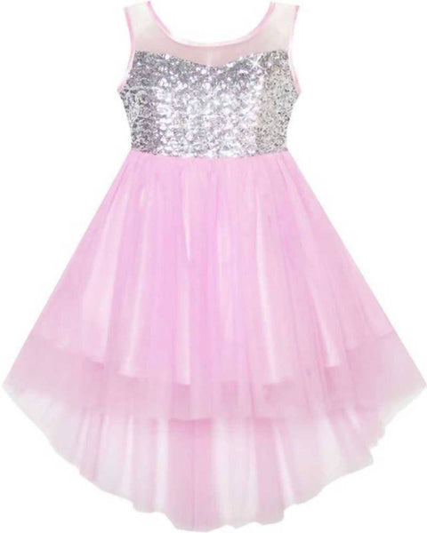 Asmaani Baby Girl's Satin Midi length Frock (AS-DRESS_22122 ) - Distacart