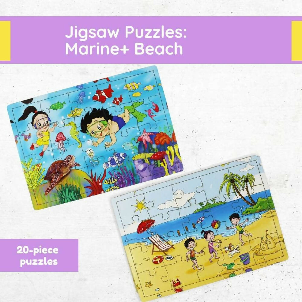 Matoyi Jigsaw Puzzles For Kids: Beach And Marine - Distacart