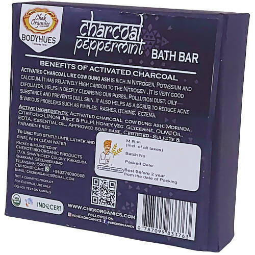 Chek Organics Charcoal Peppermint Dude Bath Bar - Distacart