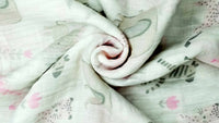 Thumbnail for Kindermum Organic Cotton Muslin Swaddle Blanket 100 Cm X 100 Cm - Set Of 2 - Jungle Safari And Tiny Animals - Distacart