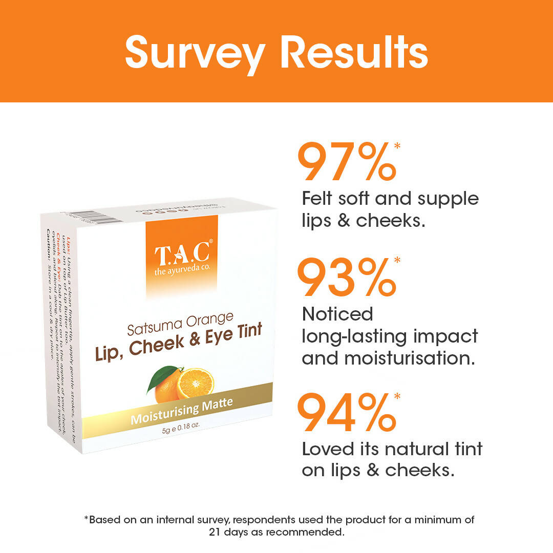 TAC - The Ayurveda Co. Satsuma Orange Lip, Cheek & Eye Tint - Distacart