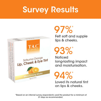 TAC - The Ayurveda Co. Satsuma Orange Lip, Cheek & Eye Tint - Distacart