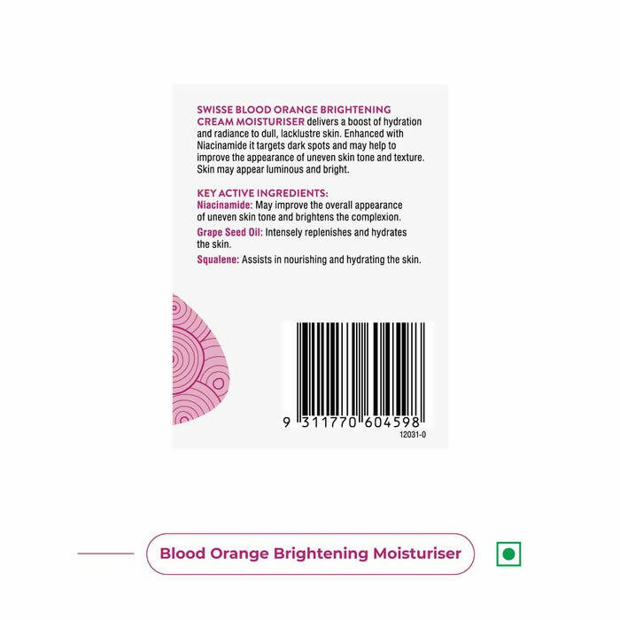 Swisse Blood Orange Brightening Cream Moisturiser - Distacart