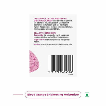 Swisse Blood Orange Brightening Cream Moisturiser - Distacart