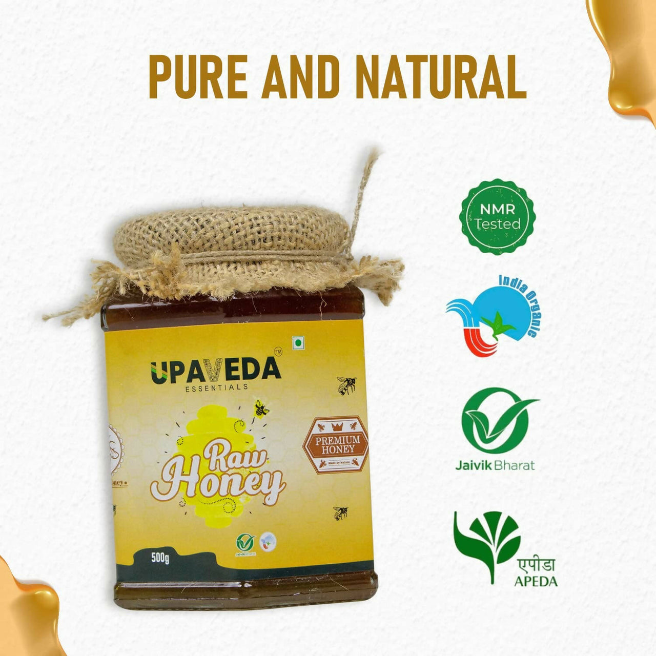 Upaveda Certified Organic Raw Honey - Distacart