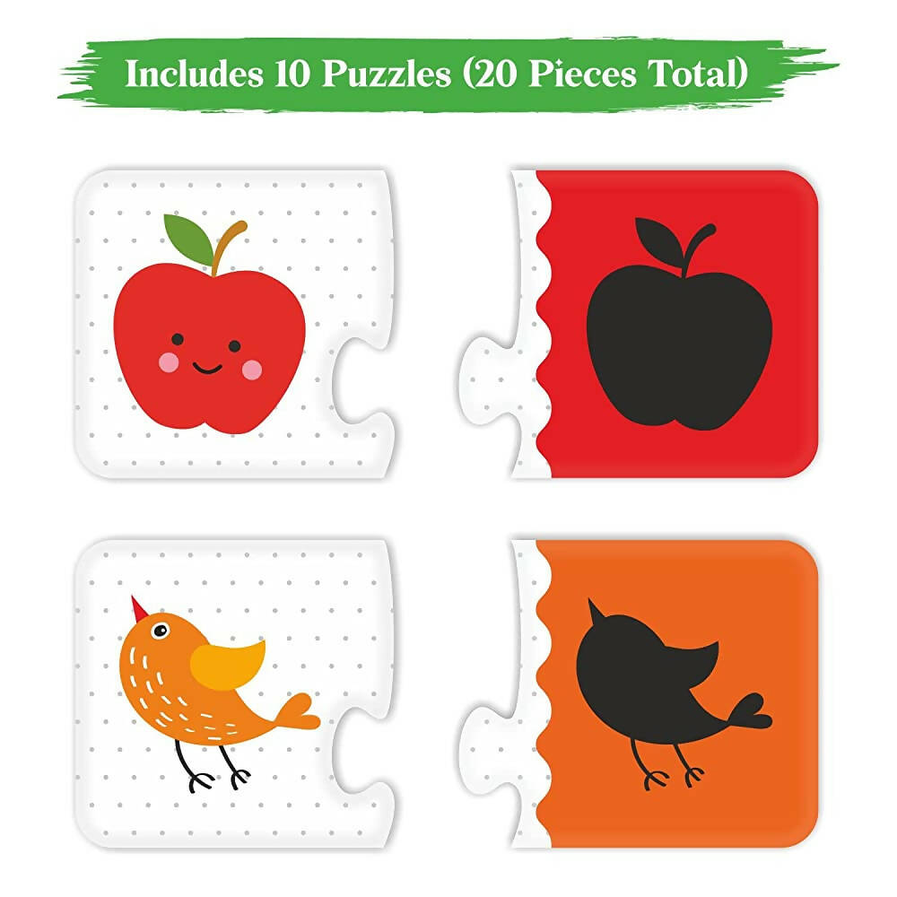 Webby Shadow Match 2 Pieces Learning Pack Jigsaw Puzzle - Distacart