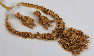 Lakshmi Temple Bridal Necklace Set - Distacart