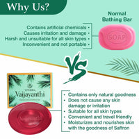 Thumbnail for Vithoba Ayurvedic Vaijayanthi Handcrafted Saffron Soap Bar - Distacart