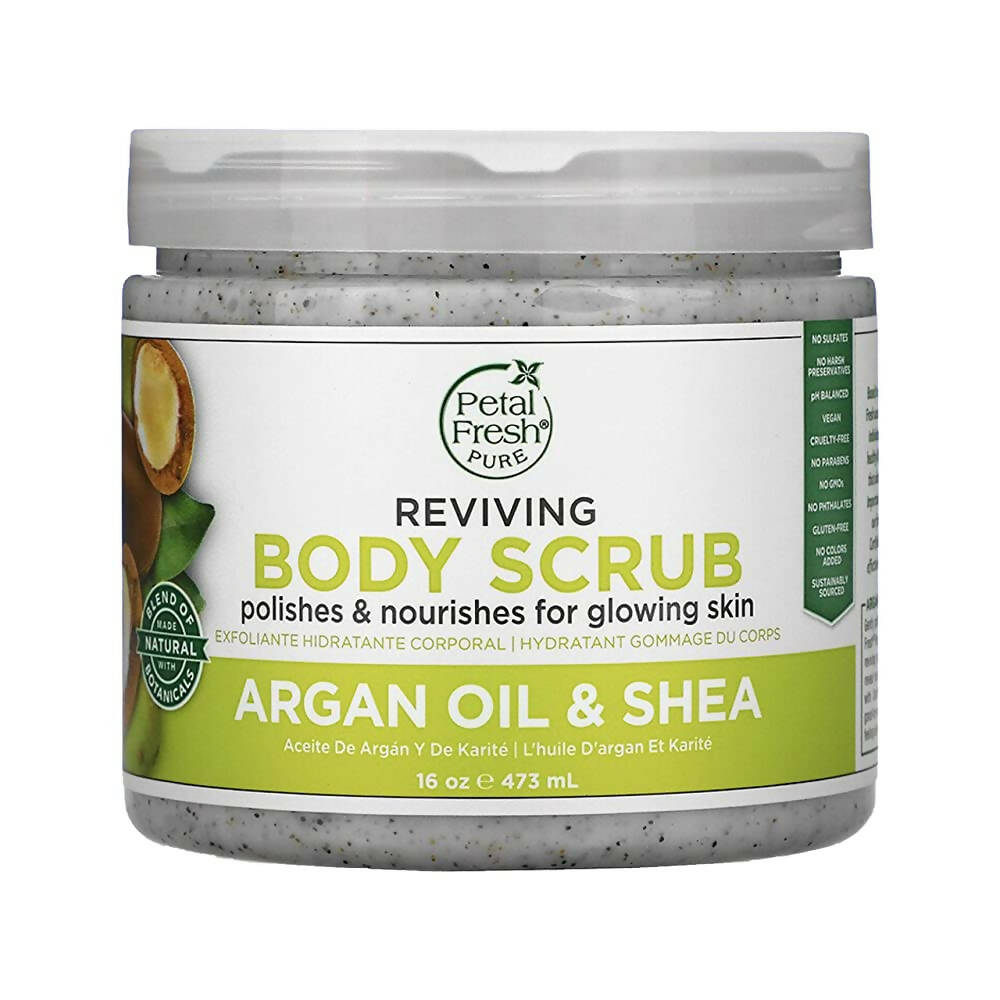 Petal Fresh Pure Reviving Argan Oil & Shea Body Scrub - Distacart