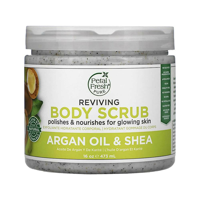 Petal Fresh Pure Reviving Argan Oil &amp; Shea Body Scrub - Distacart