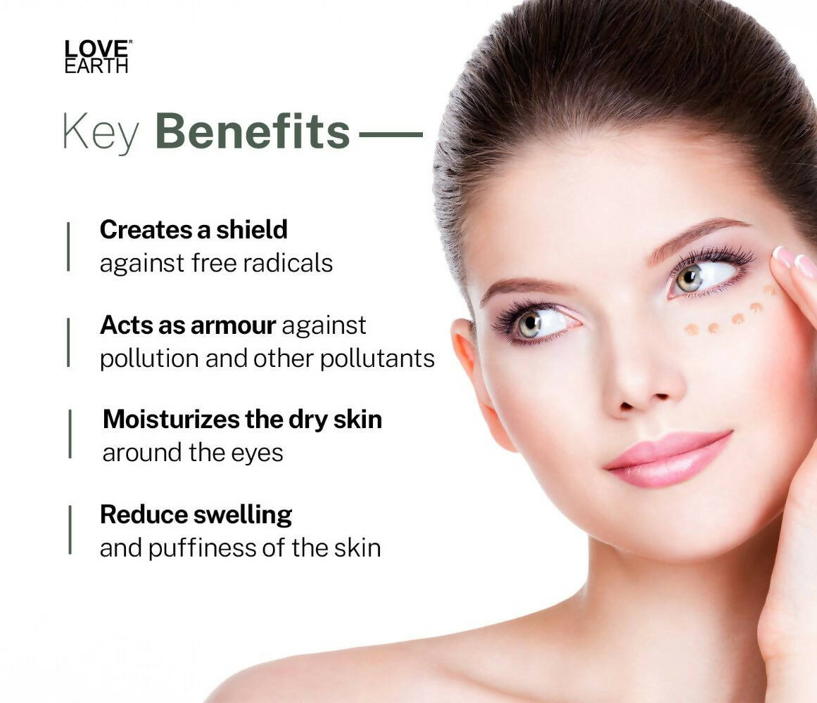 Love Earth Under Eye Gel - Aloe Vera & Cucumber - Distacart