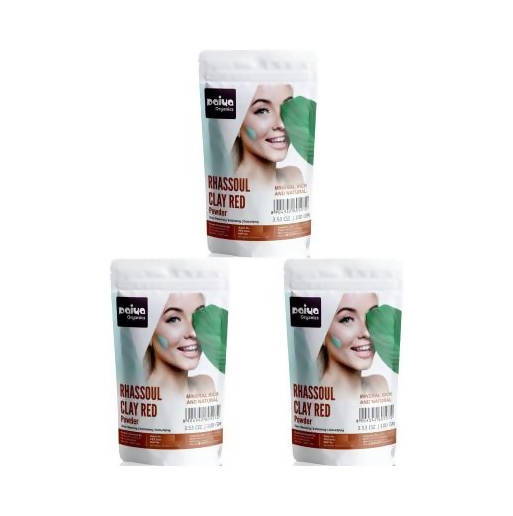 Paiya Organics Rhassoul Red Clay Powder Face Pack - Distacart