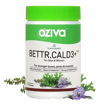 OZiva Plant Based Bettr.CalD3+ Capsules For Men And Women - Distacart